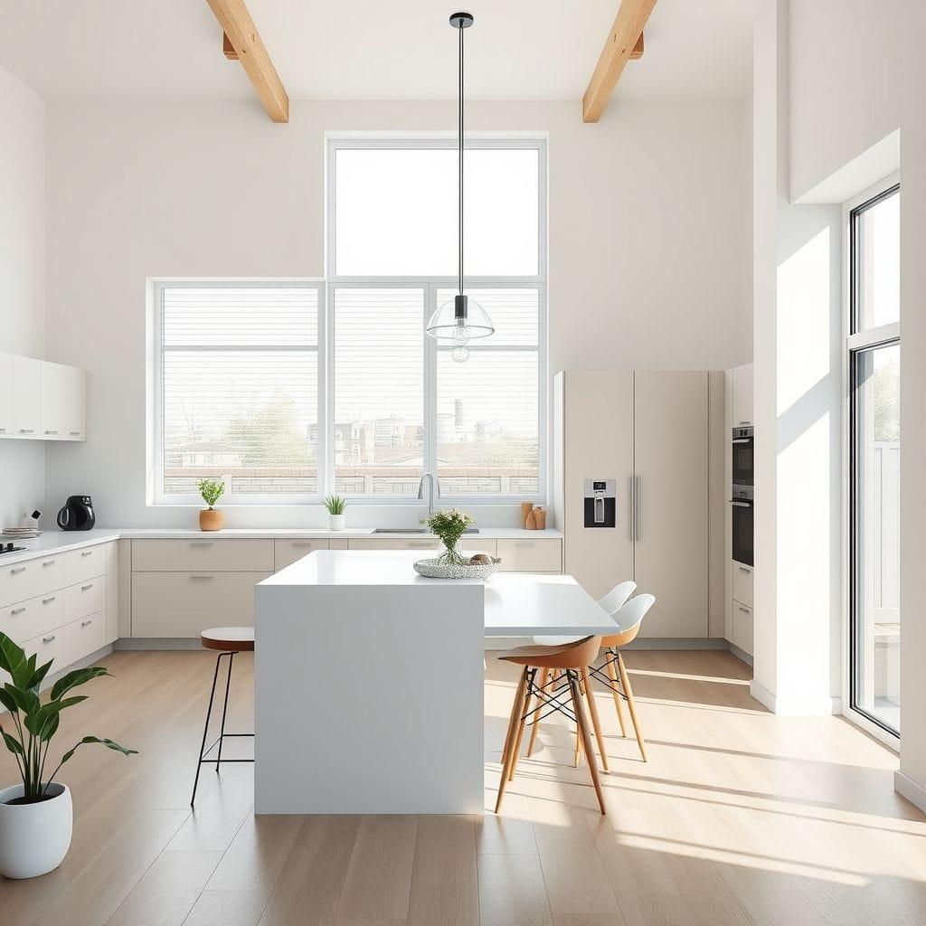 Minimalist Kitchen Living Combo design example 2