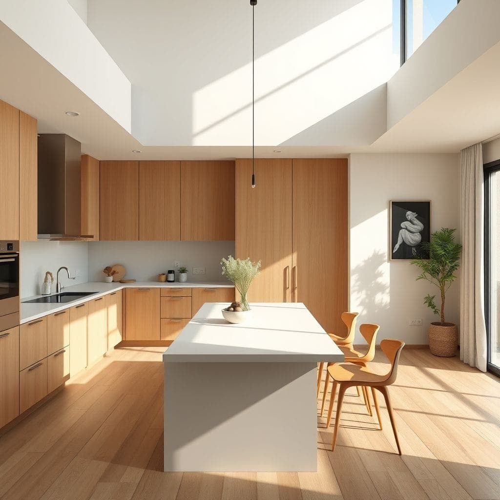 Minimalist Kitchen Living Combo design example 4