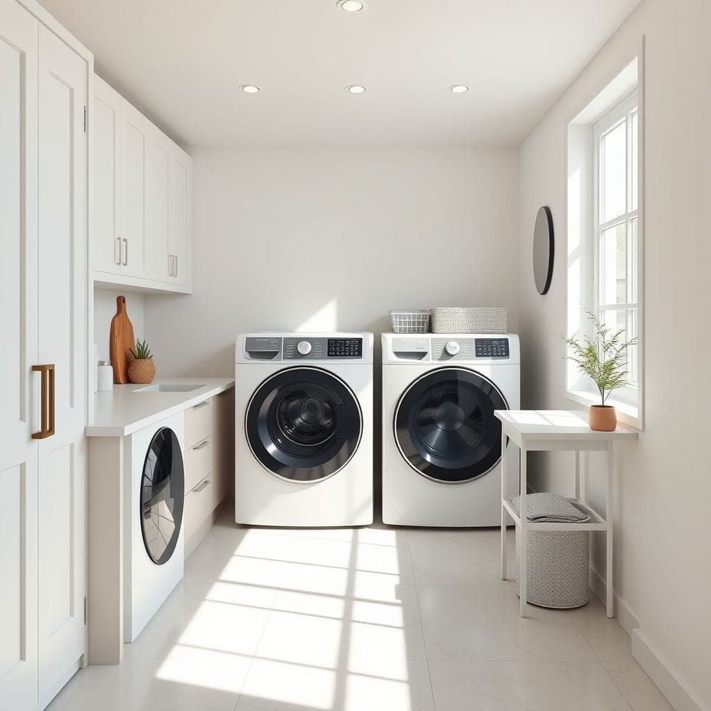 Minimalist Laundry Room design example 1