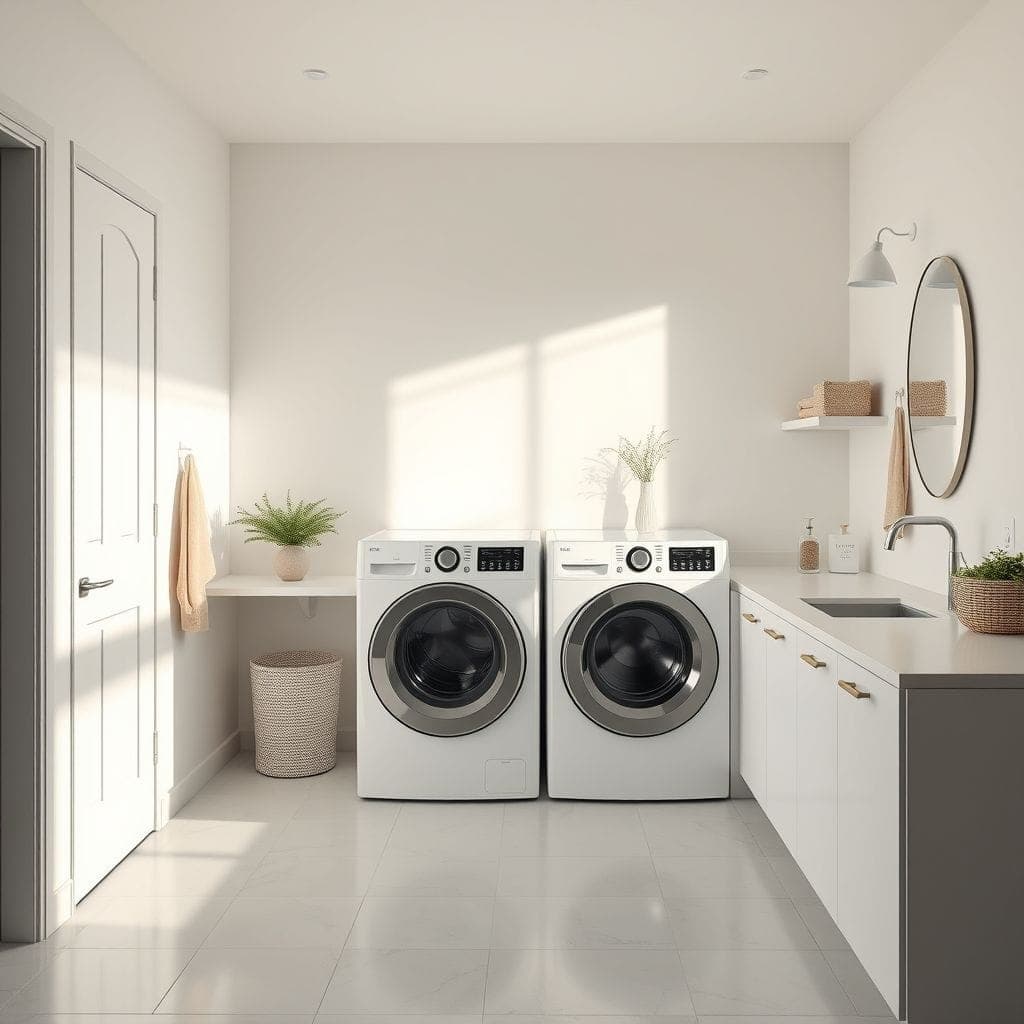 Minimalist Laundry Room design example 3