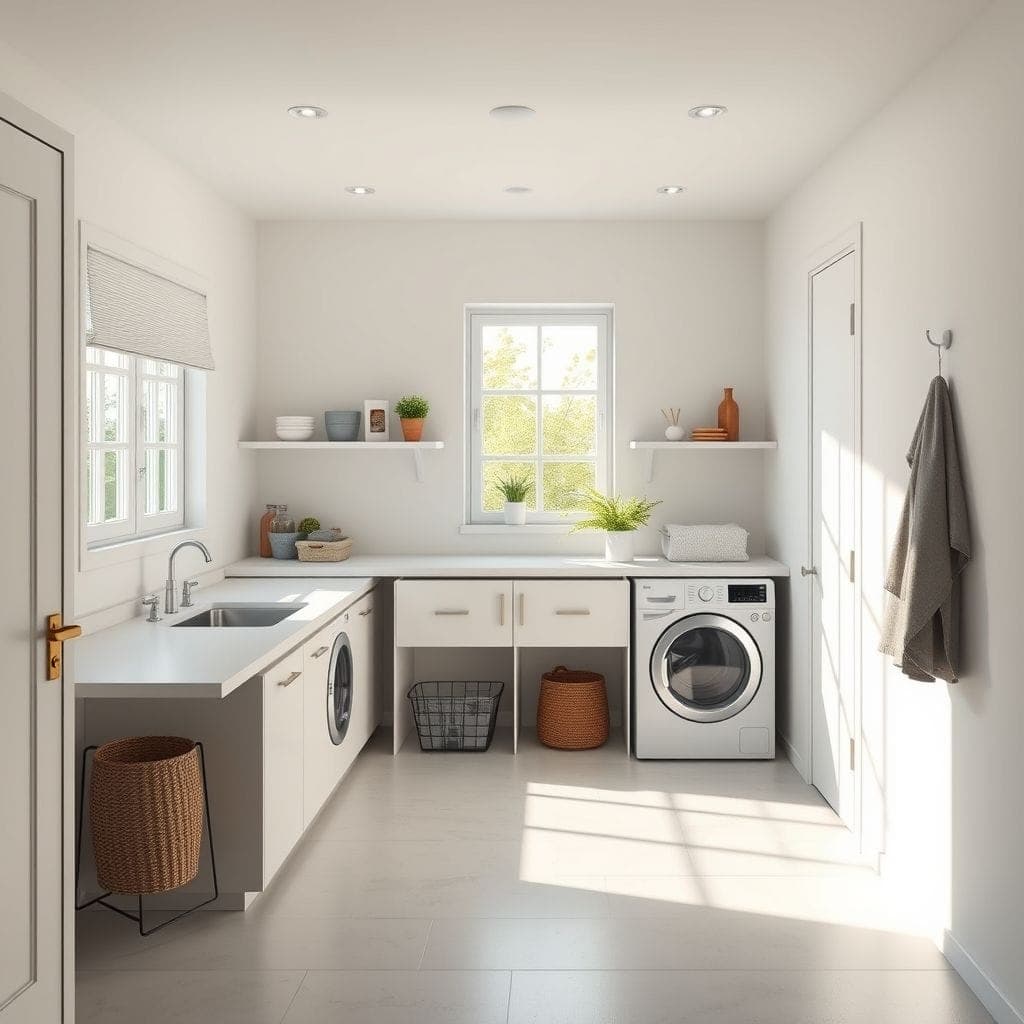Minimalist Laundry Room design example 4