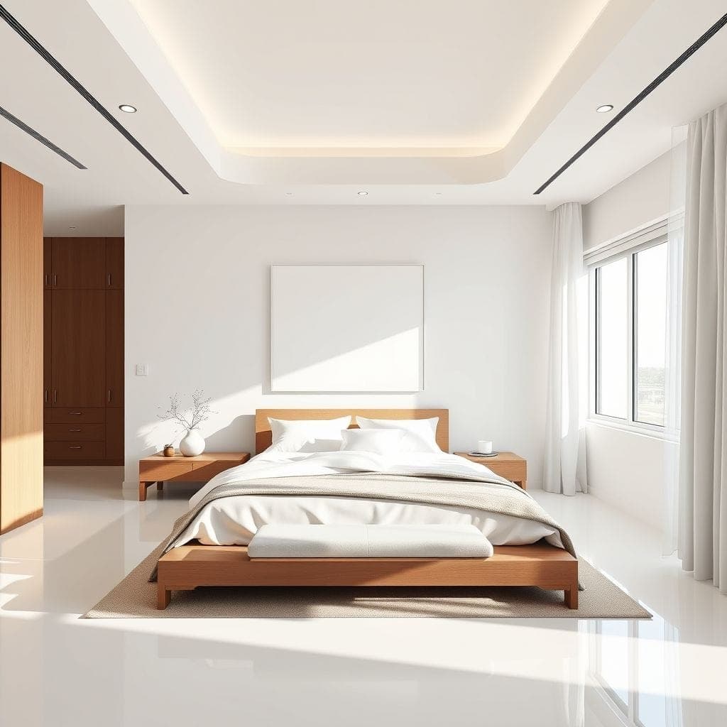 Minimalist Master Bedroom design example 4