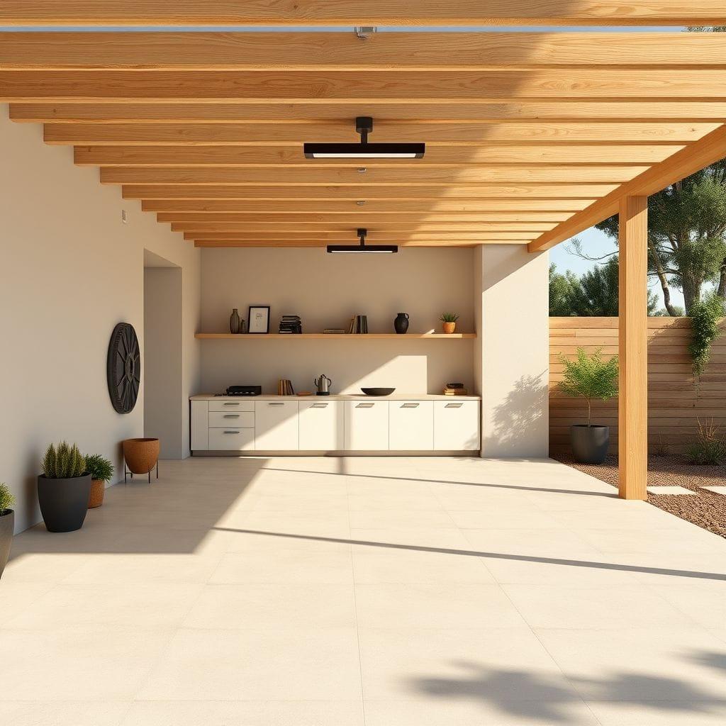 Minimalist Outdoor Garage design example 1