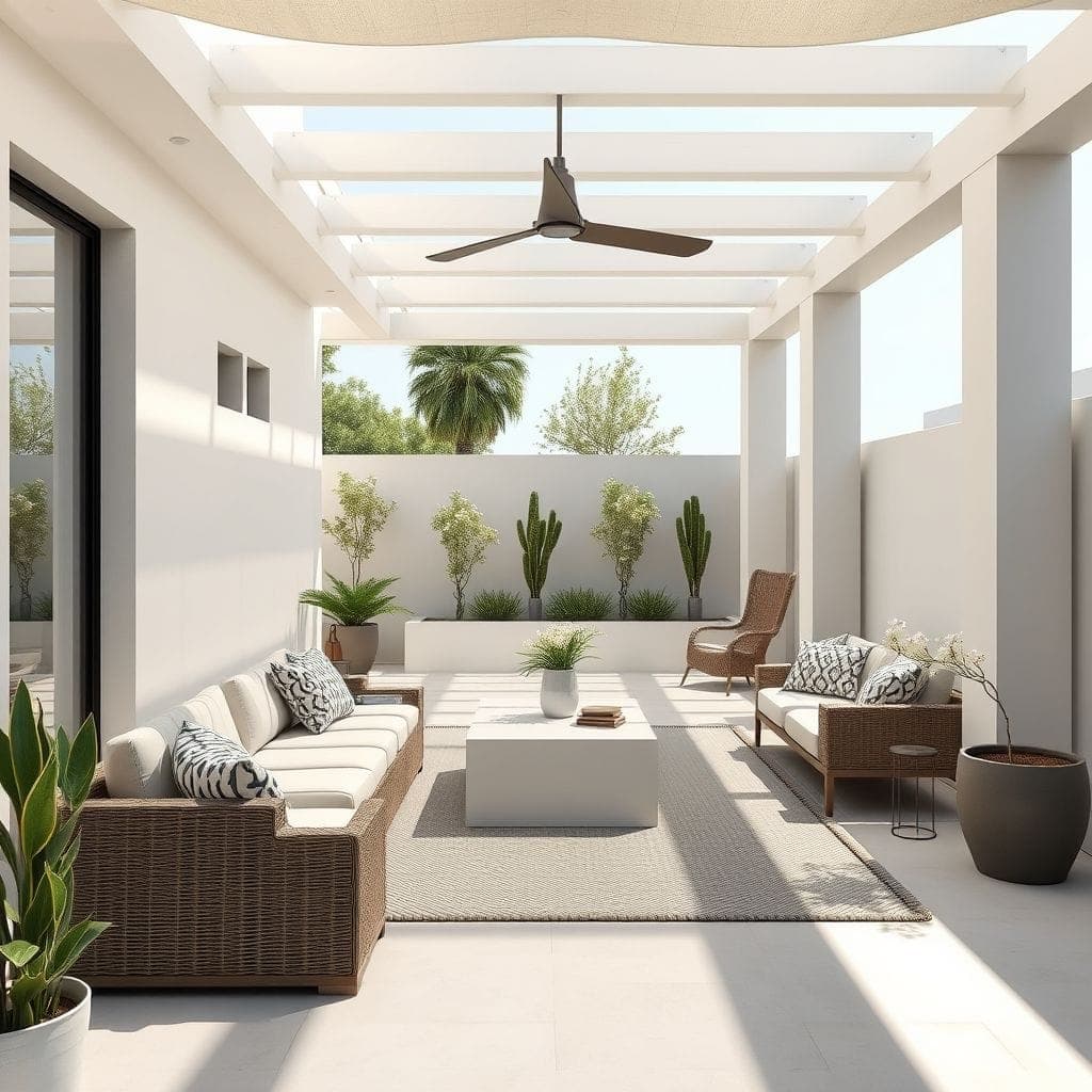 Minimalist Outdoor Patio design example 2