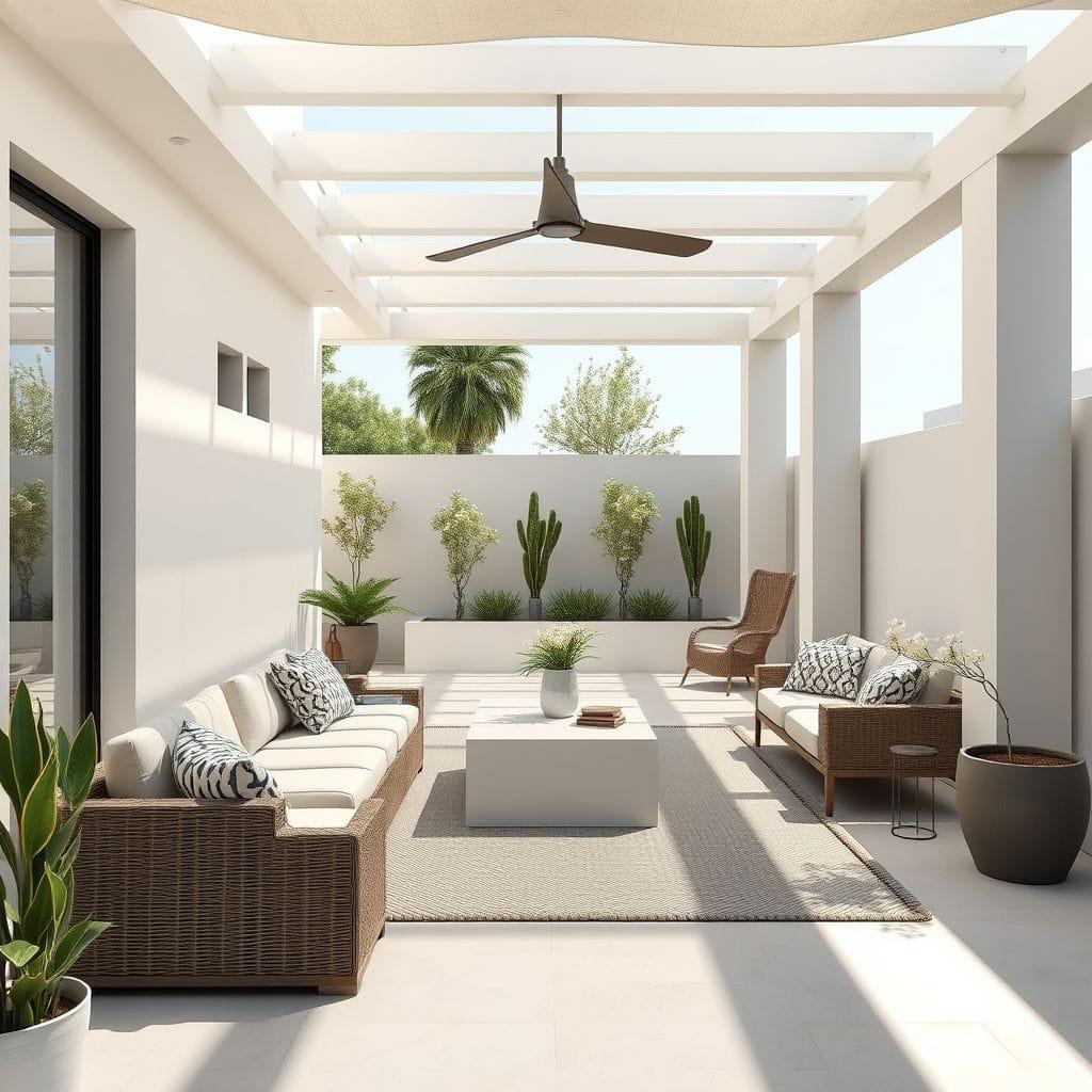 Minimalist Outdoor Patio design example 2