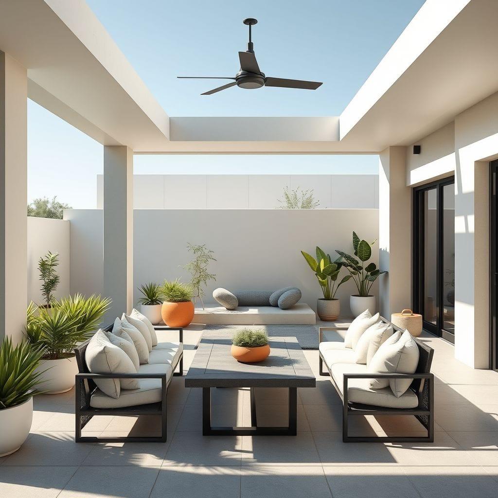 Minimalist Outdoor Patio design example 3