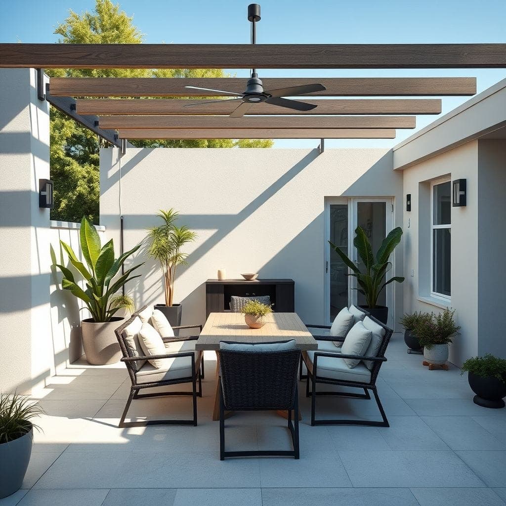 Minimalist Outdoor Patio design example 4
