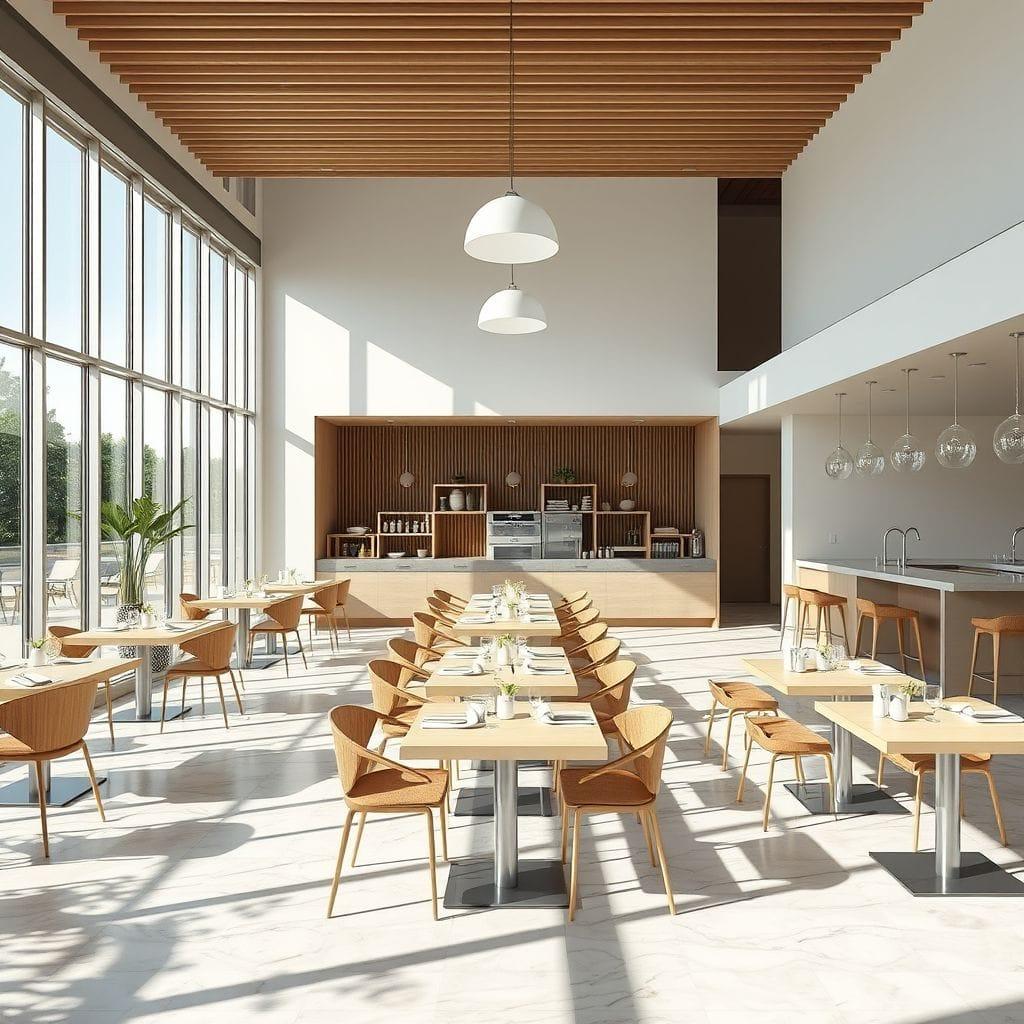 Minimalist Restaurant design example 2