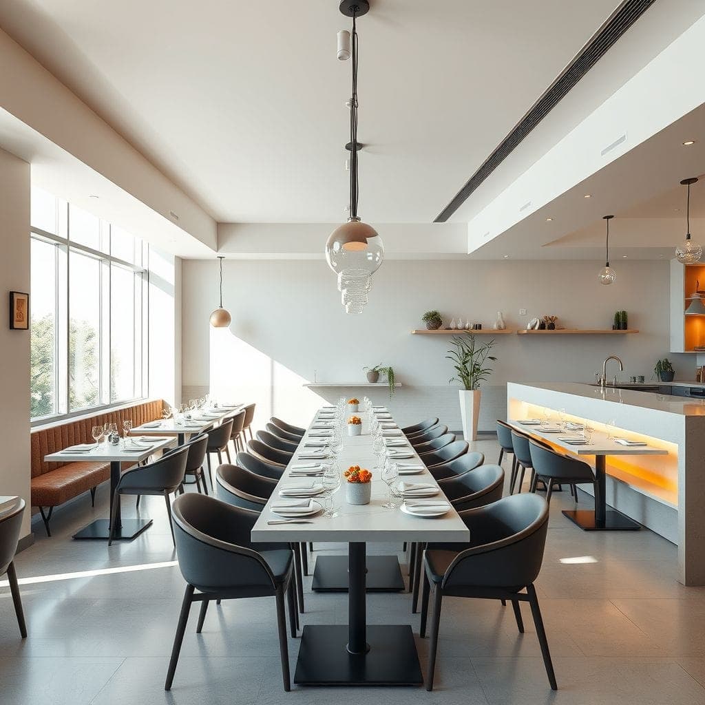 Minimalist Restaurant design example 4