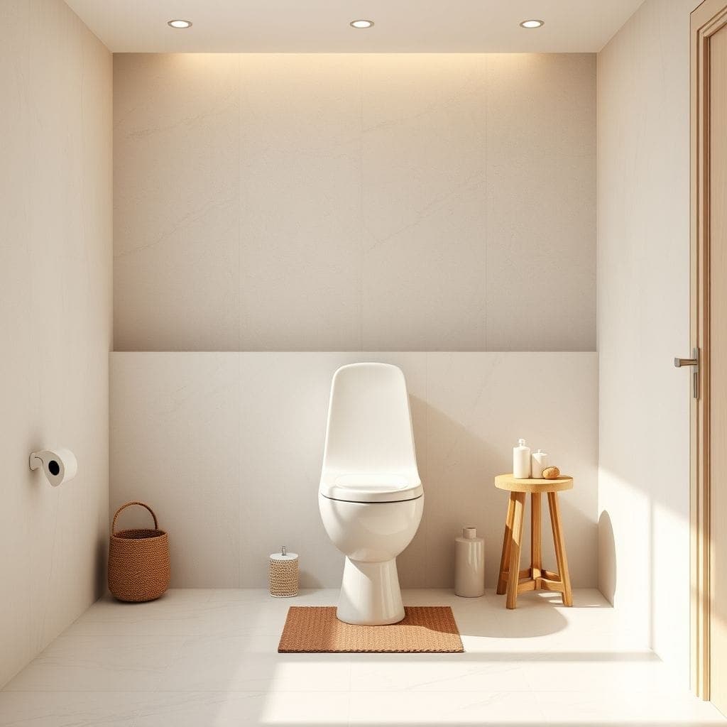 Minimalist Toilet design example 1