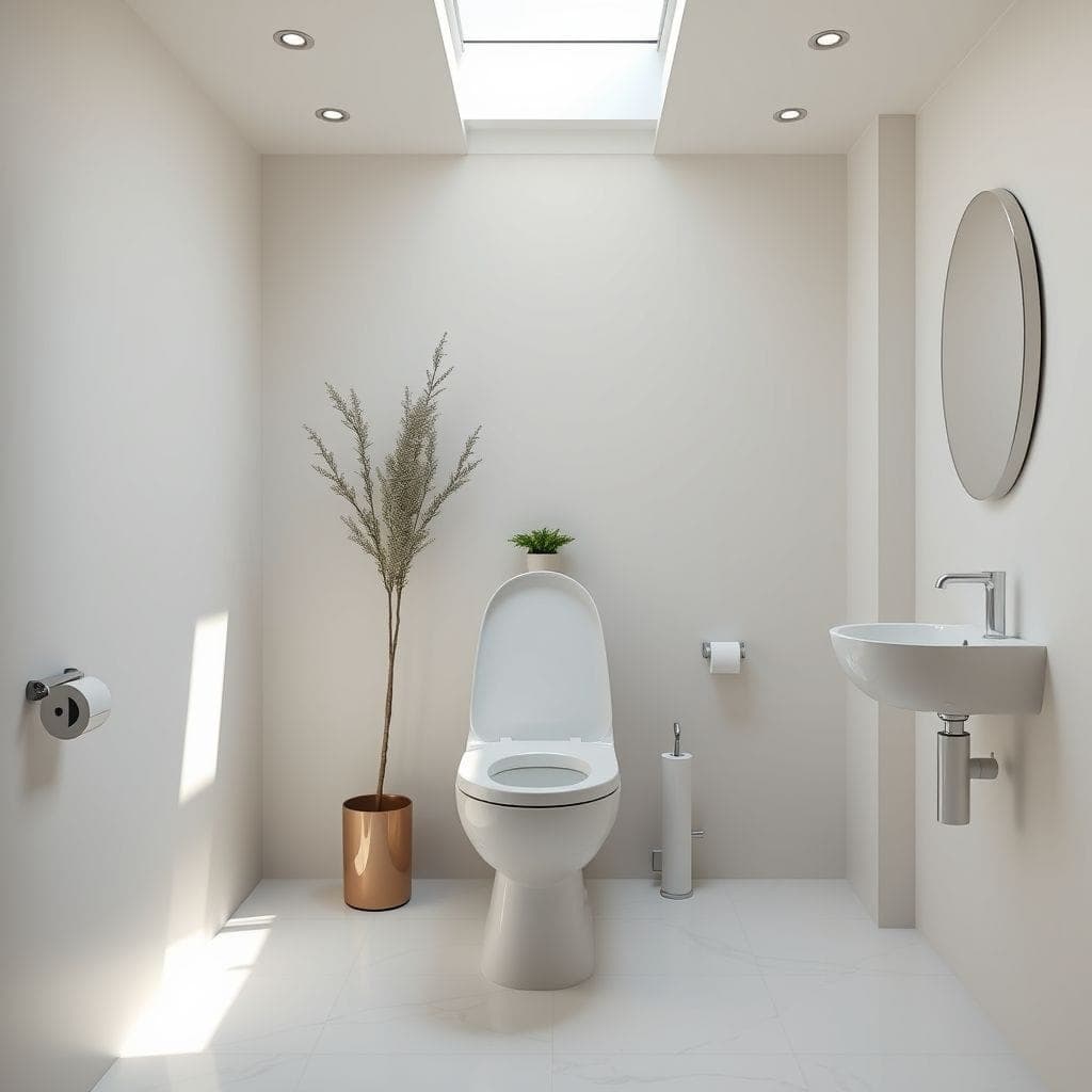 Minimalist Toilet design example 2