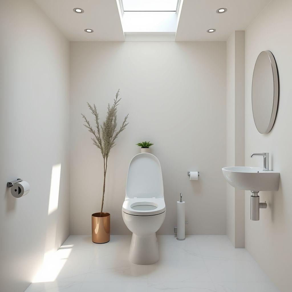 Minimalist Toilet design example 2