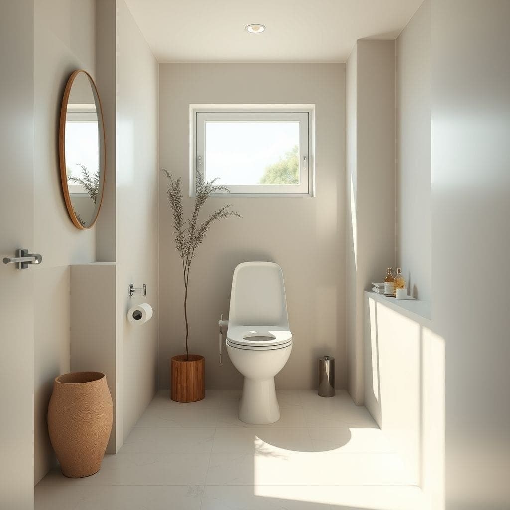 Minimalist Toilet design example 3