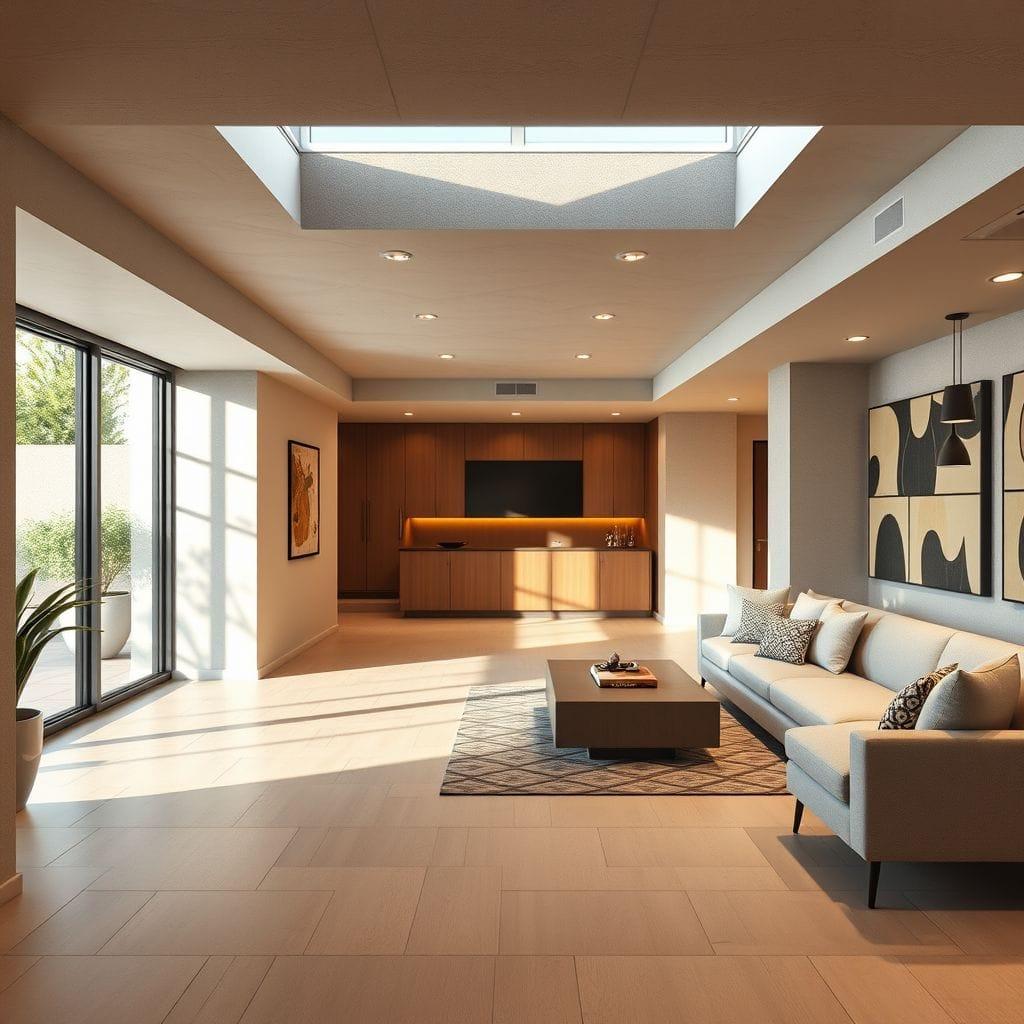 Modern Basement design example 1