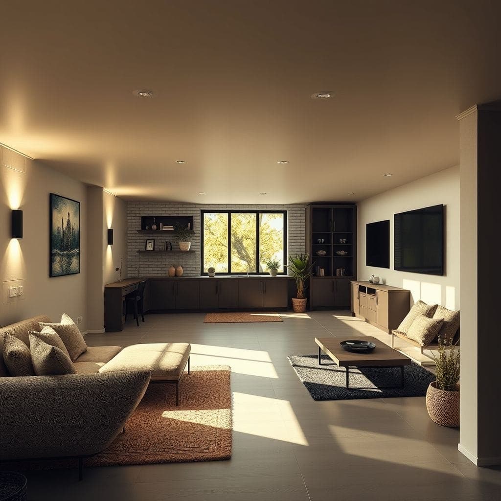 Modern Basement design example 3