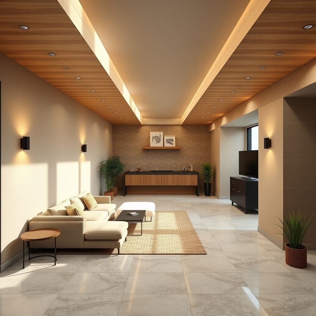 Modern Basement design example 4