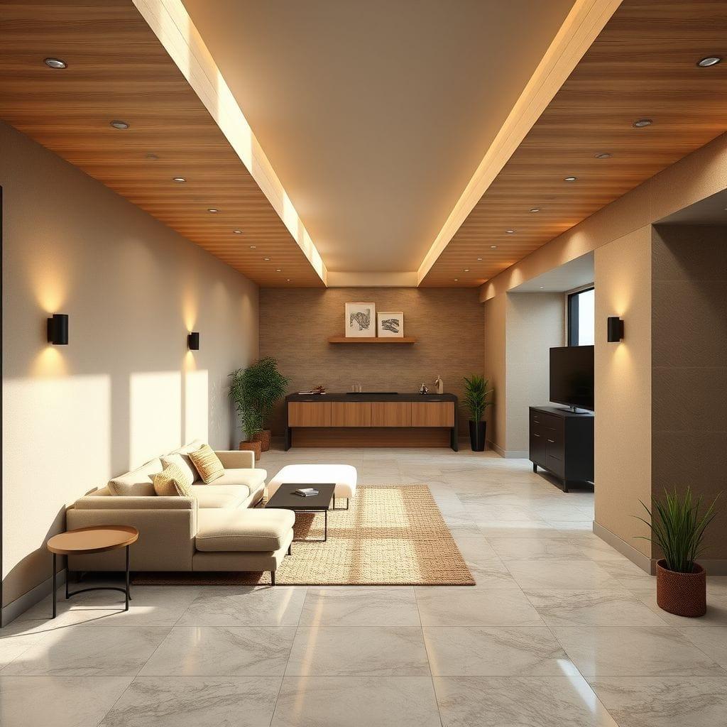 Modern Basement design example 4