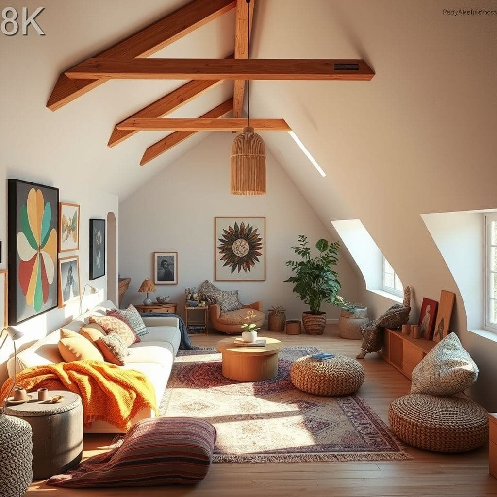 Modern Boho Attic design example 2