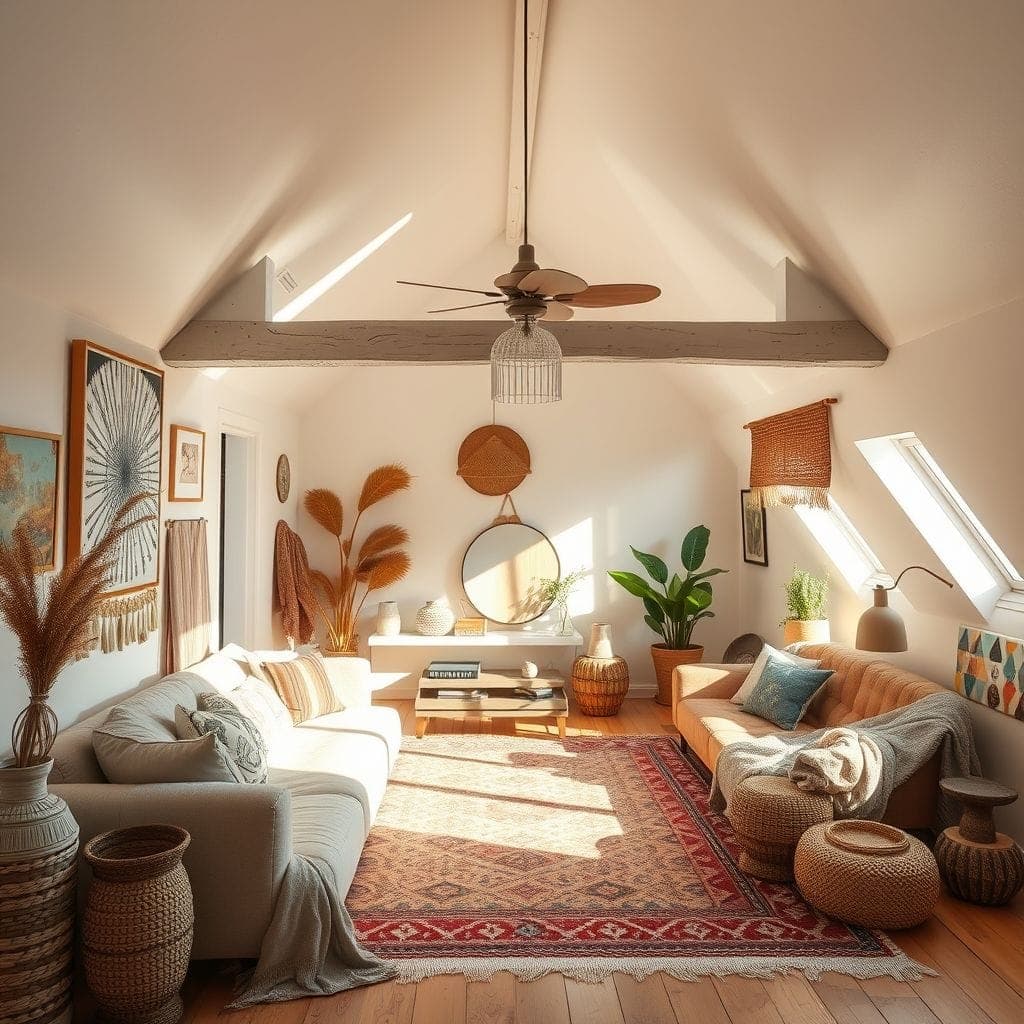 Modern Boho Attic design example 3