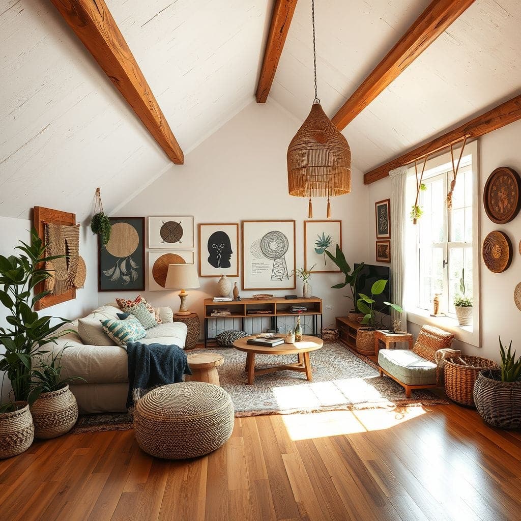 Modern Boho Attic design example 4
