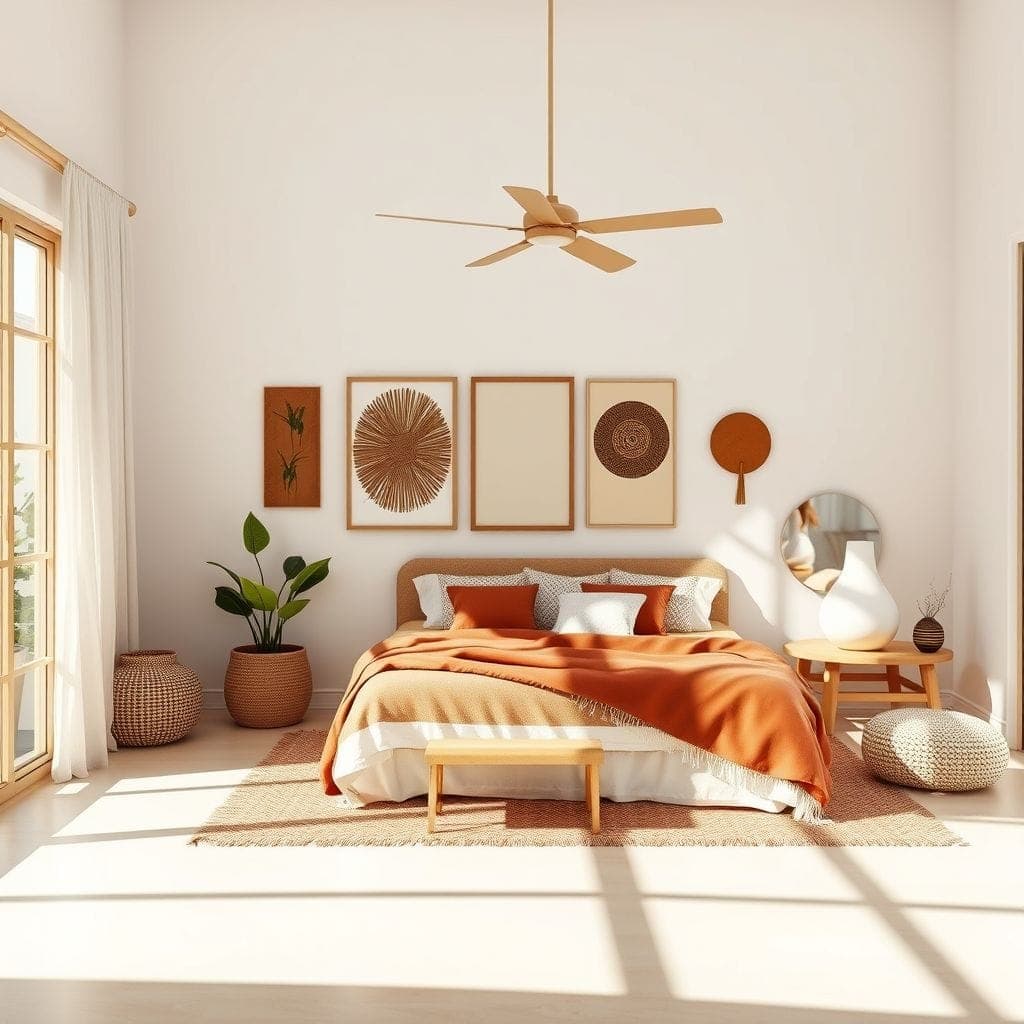 Modern Boho Bedroom design example 3