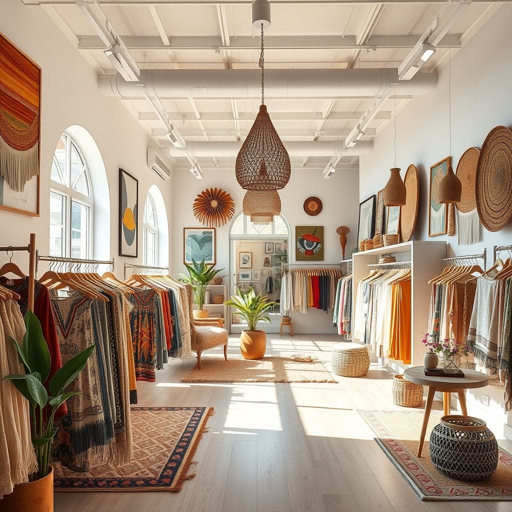 Modern Boho Clothing Store design example 2