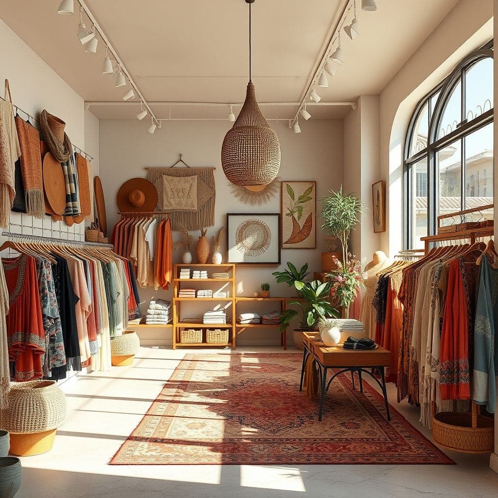 Modern Boho Clothing Store design example 4