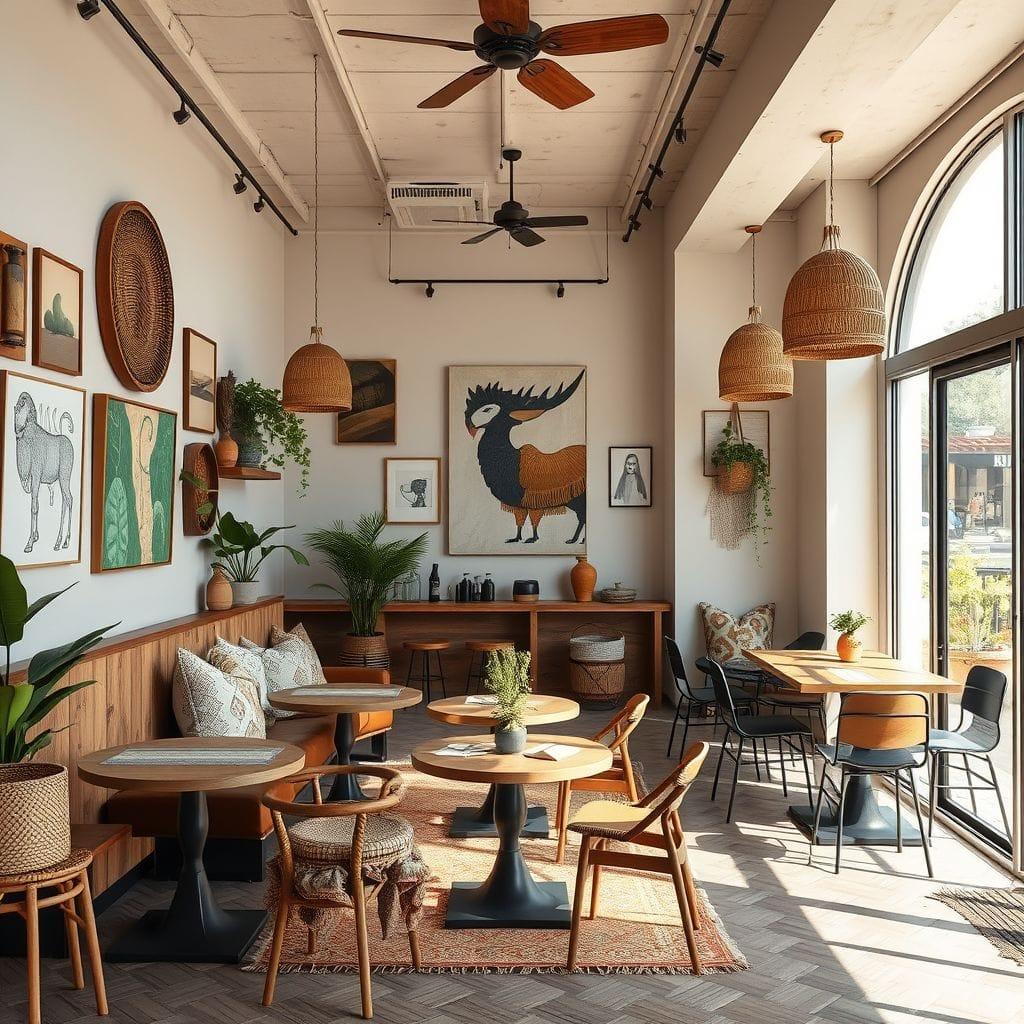 Modern Boho Coffee Shop design example 3