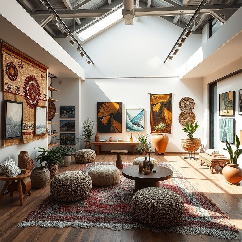 Modern Boho Exhibition Space design example 2