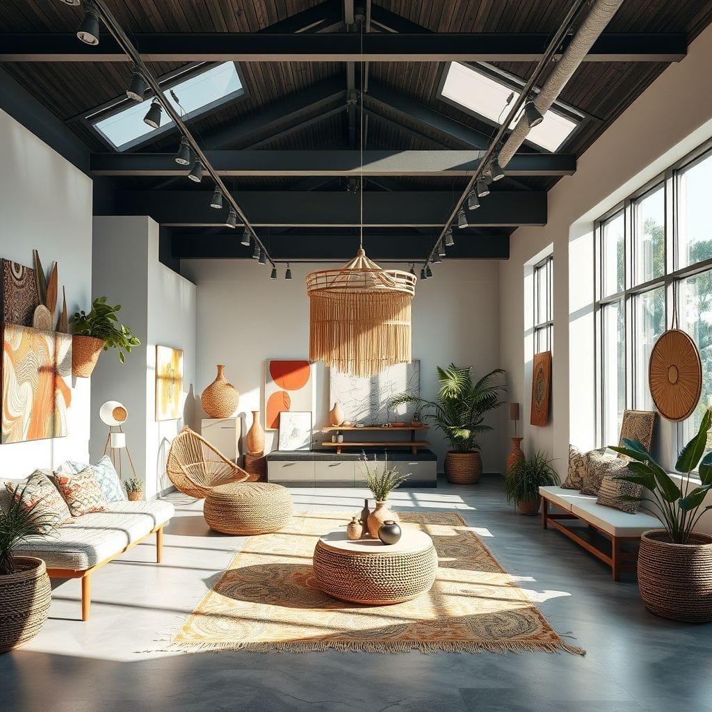 Modern Boho Exhibition Space design example 3