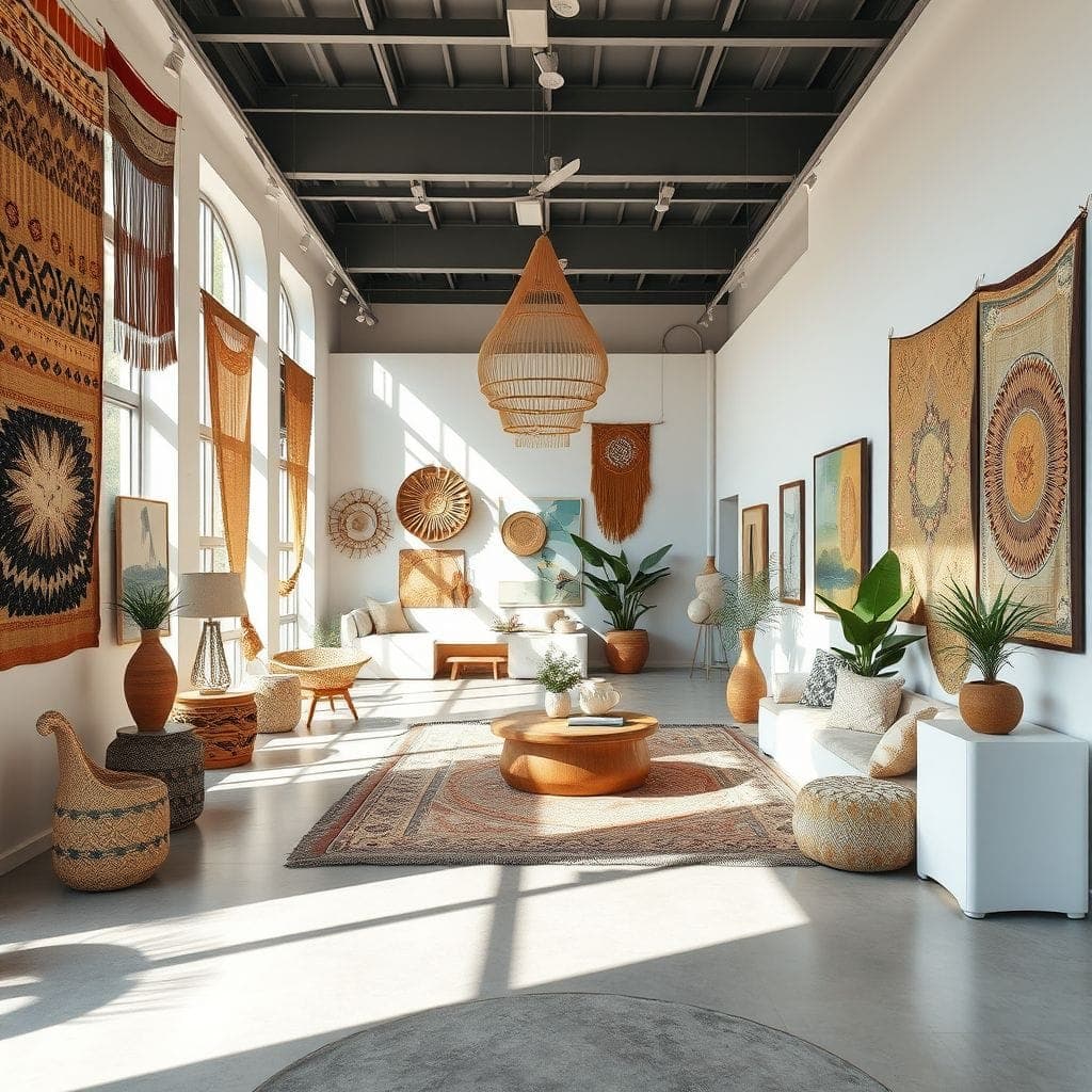 Modern Boho Exhibition Space design example 4