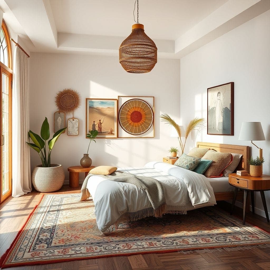 Modern Boho Guest Room design example 3