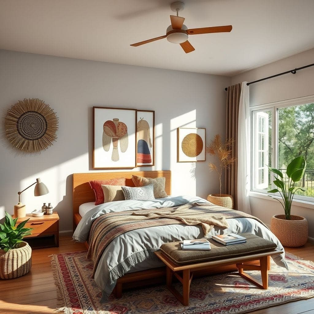 Modern Boho Guest Room design example 4