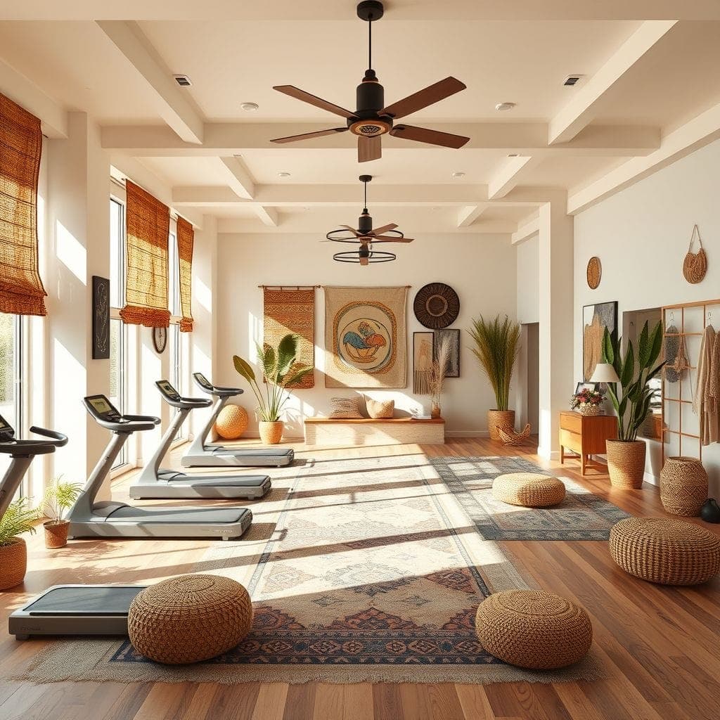 Modern Boho Gym design example 3