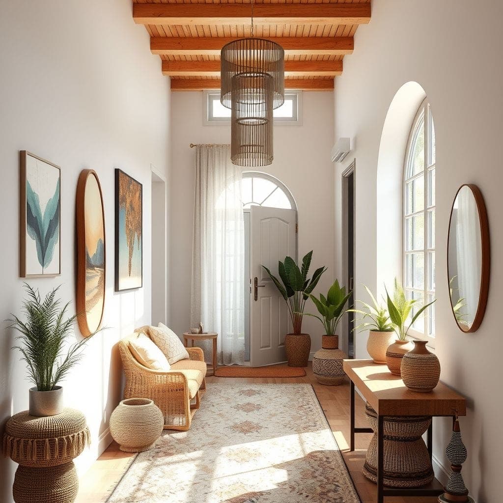 Modern Boho Hallway design example 2