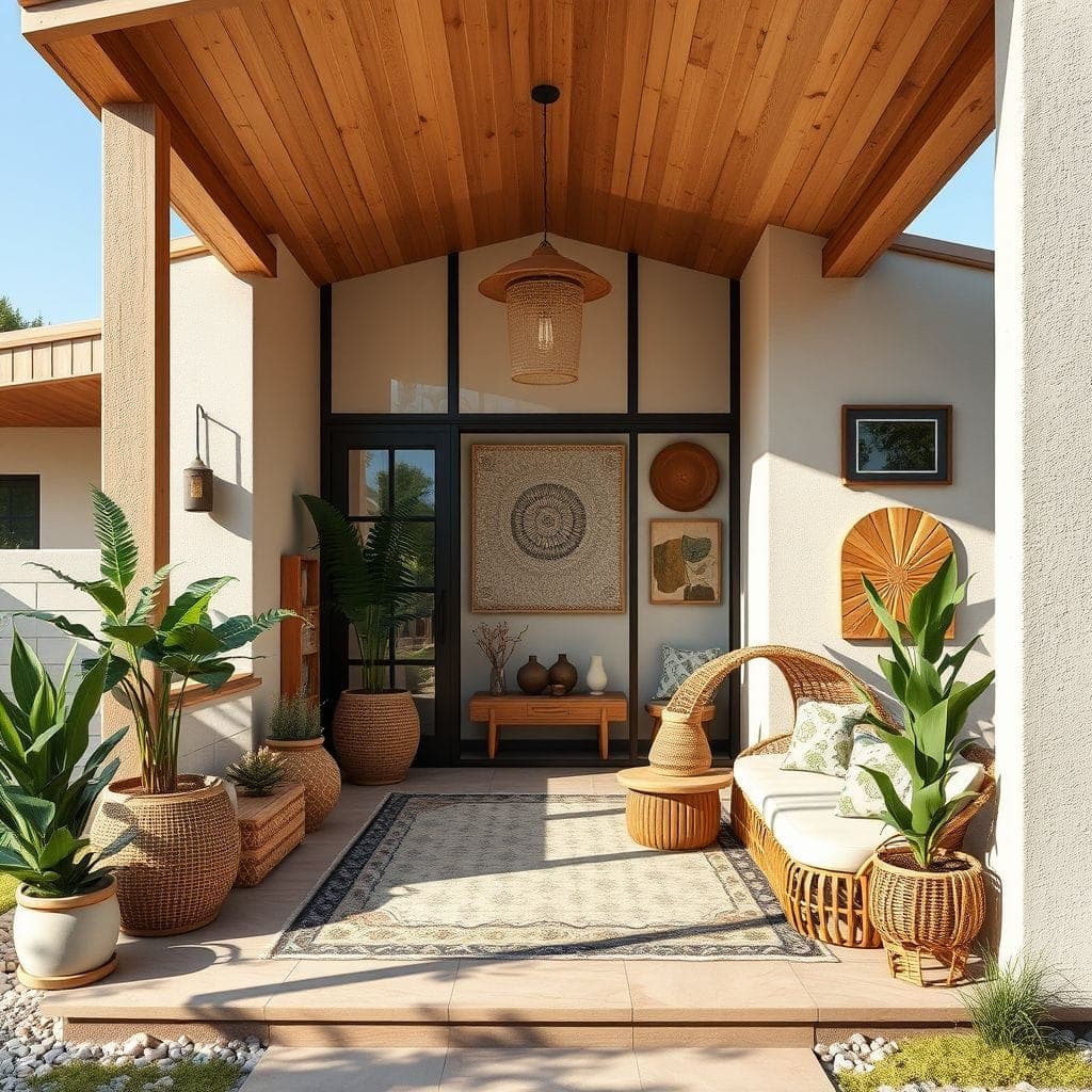 Modern Boho House Exterior design example 2