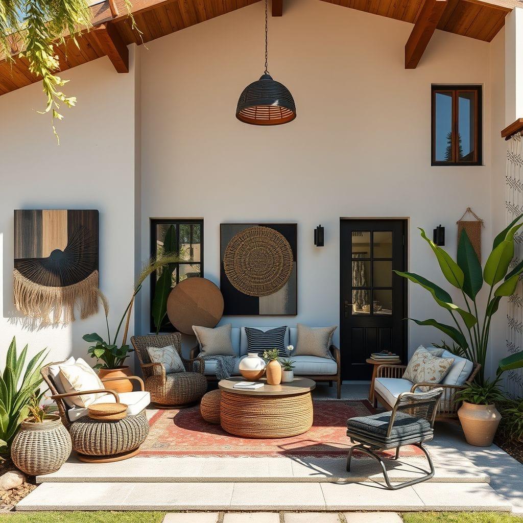 Modern Boho House Exterior design example 3