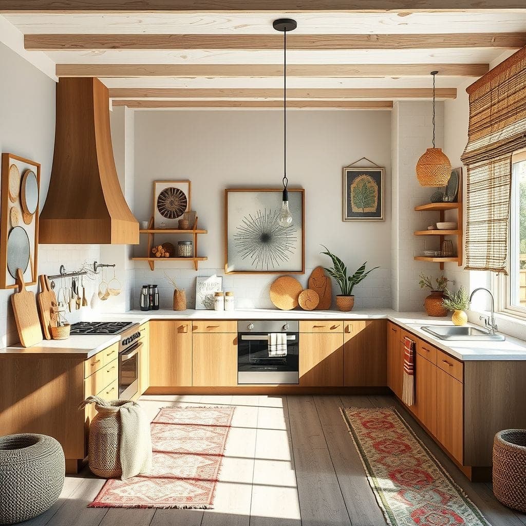 Modern Boho Kitchen design example 1