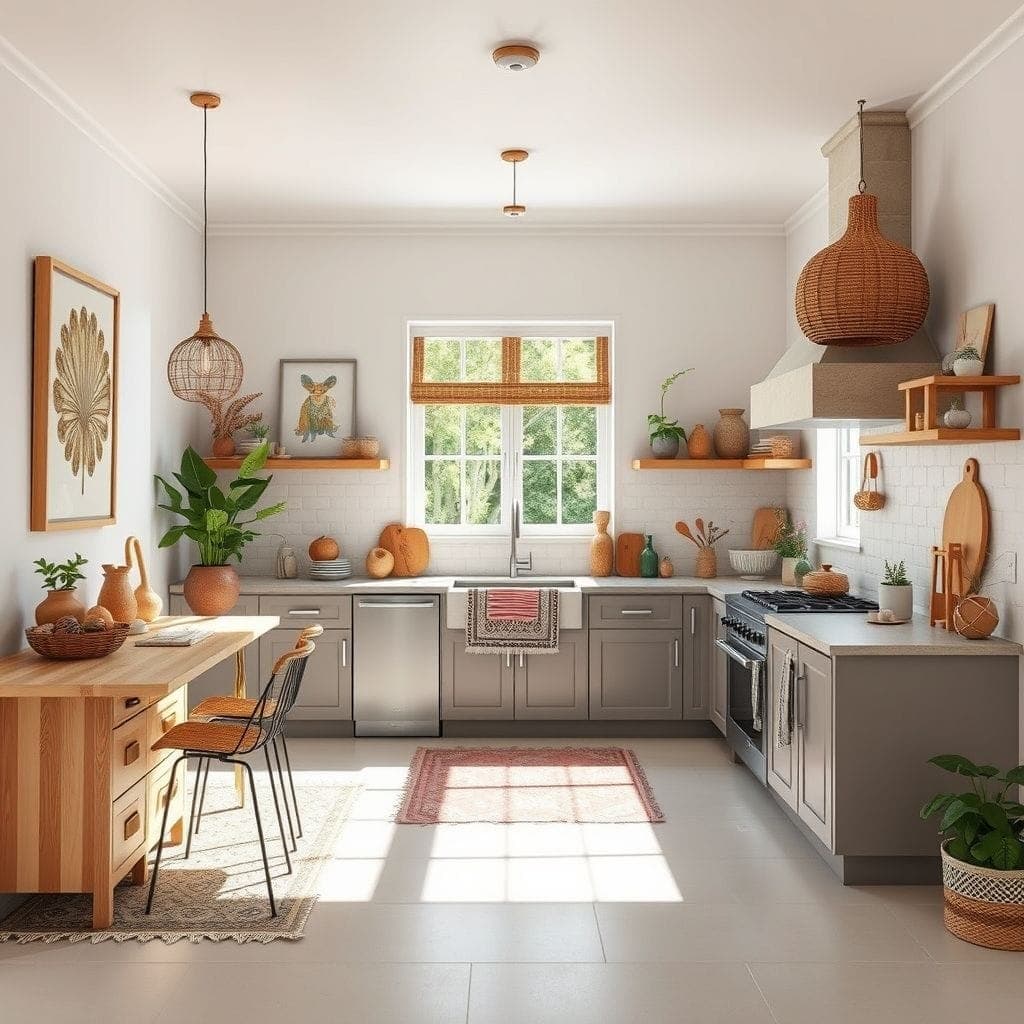 Modern Boho Kitchen design example 3