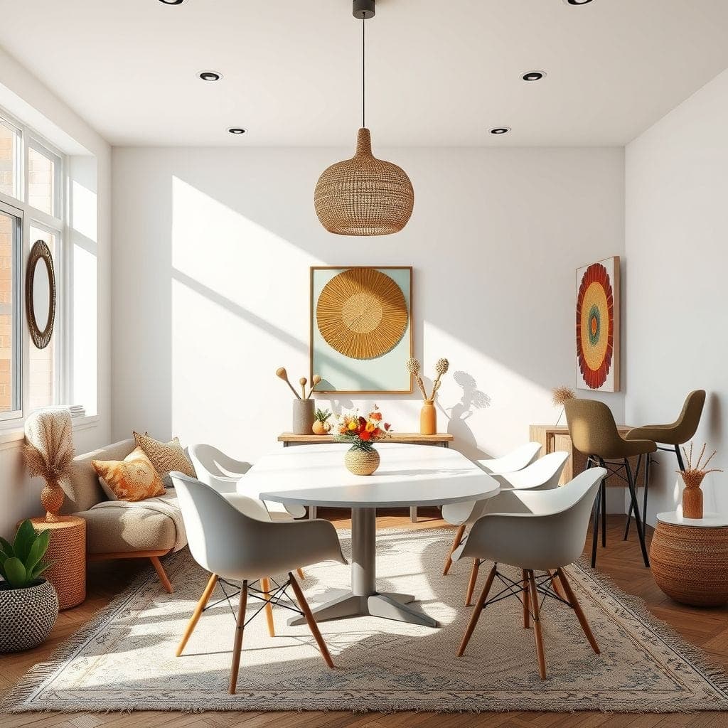 Modern Boho Meeting Room design example 1