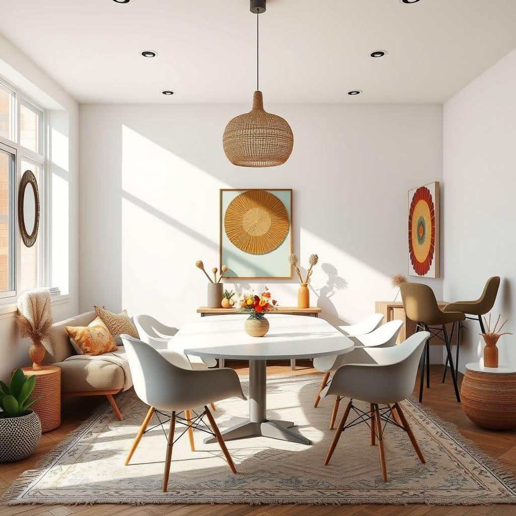 Modern Boho Meeting Room design example 1