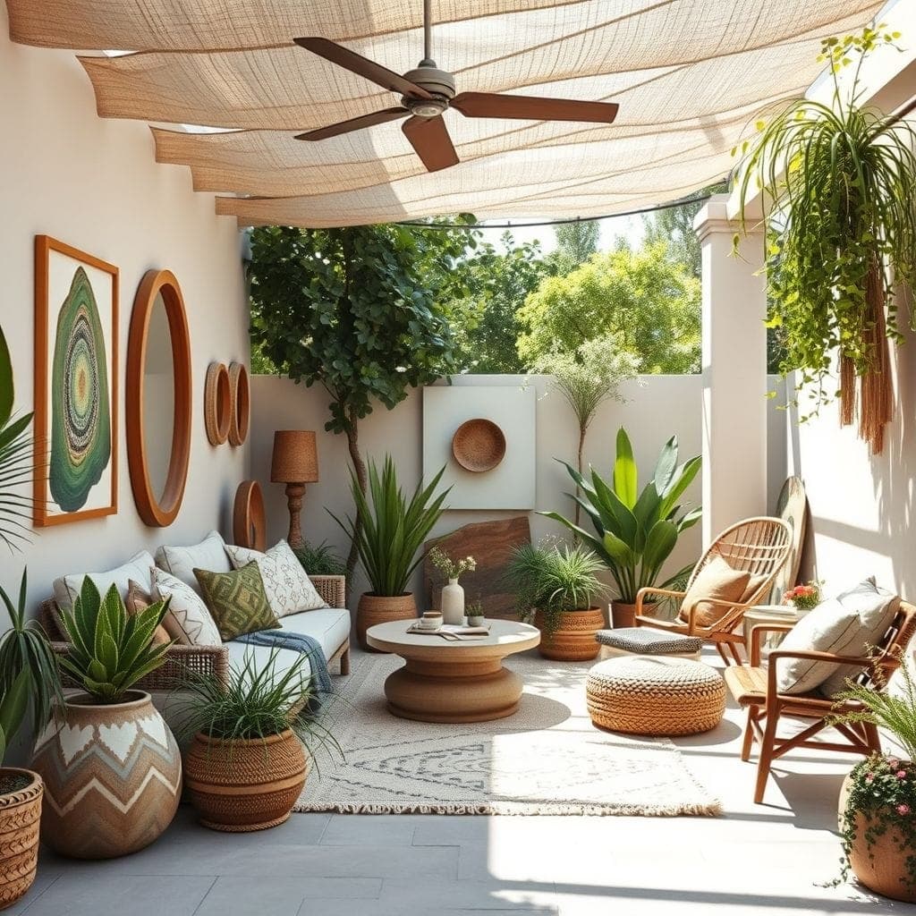 Modern Boho Outdoor Garden design example 4