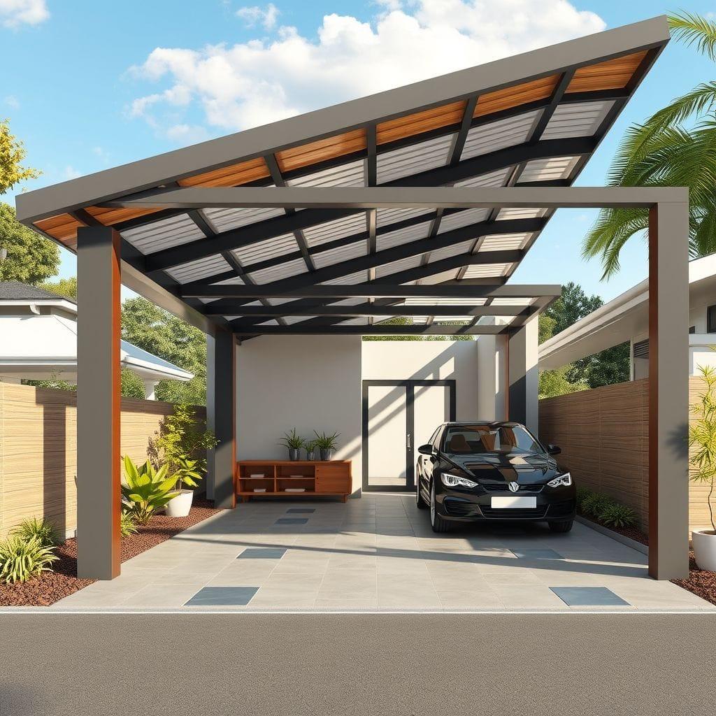 Modern Carport design example 3