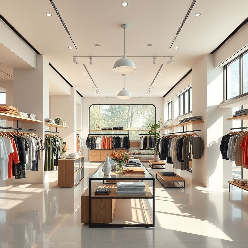 Modern Clothing Store design example 3