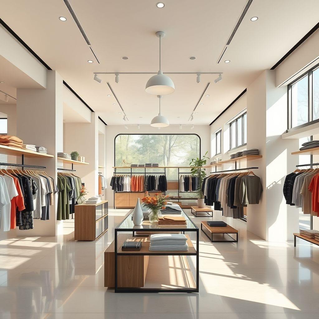 Modern Clothing Store design example 3