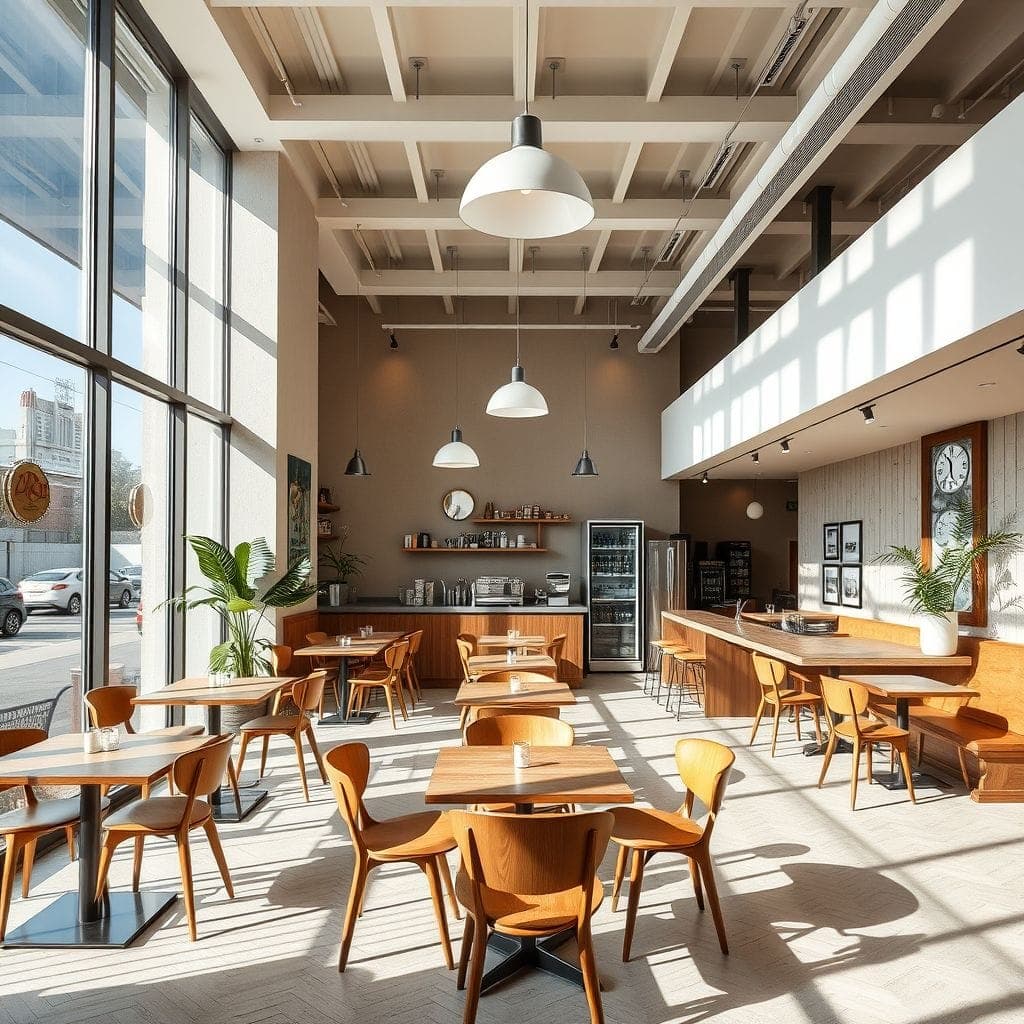 Modern Coffee Shop design example 3