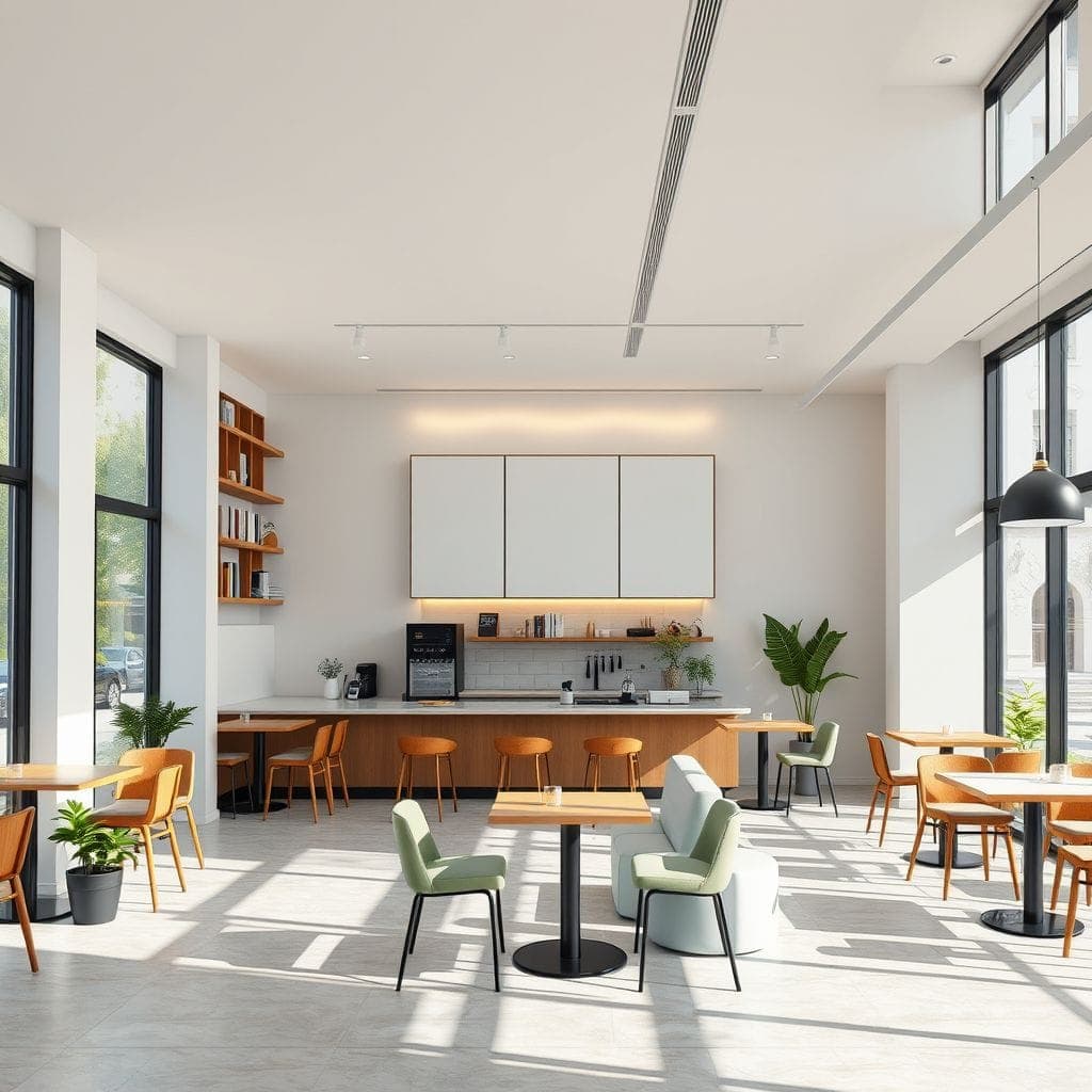 Modern Coffee Shop design example 4