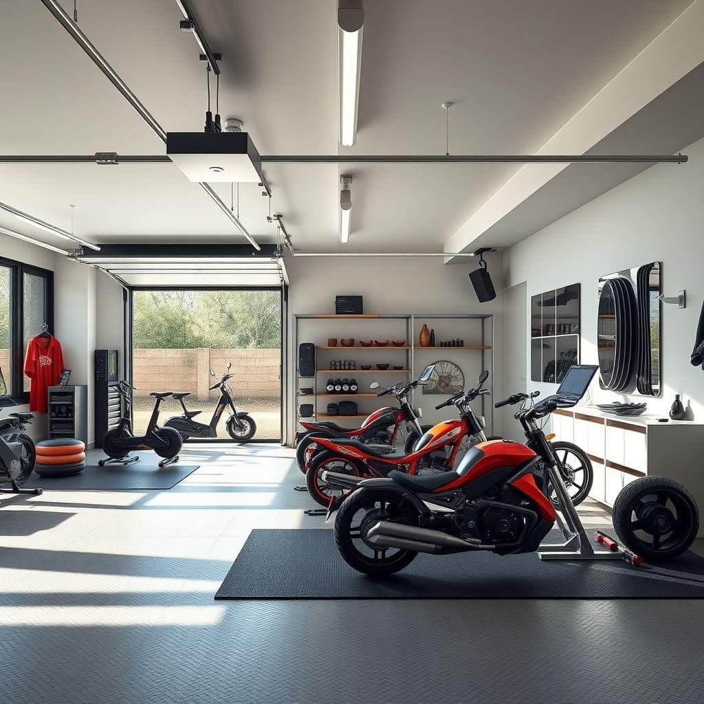Modern Garage Gym design example 2