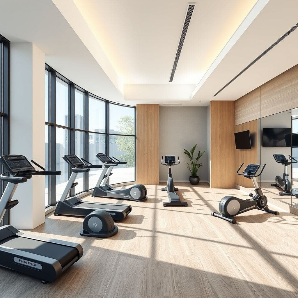 Modern Home Gym design example 1