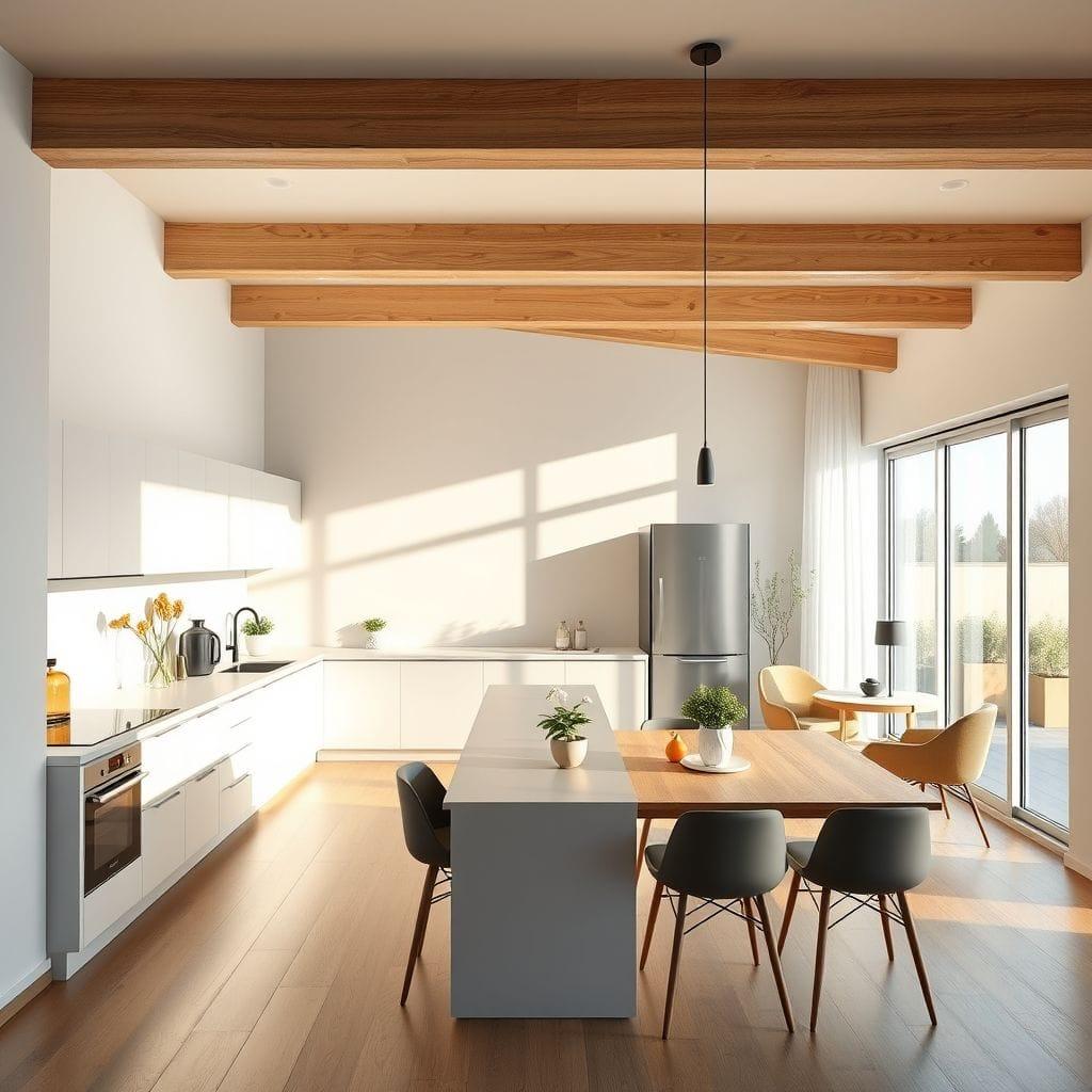 Modern Kitchen Living Combo design example 1